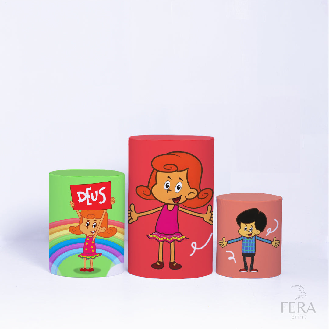Kit Capa Cilindros + Capa Painel Deus É Amor Sublimado