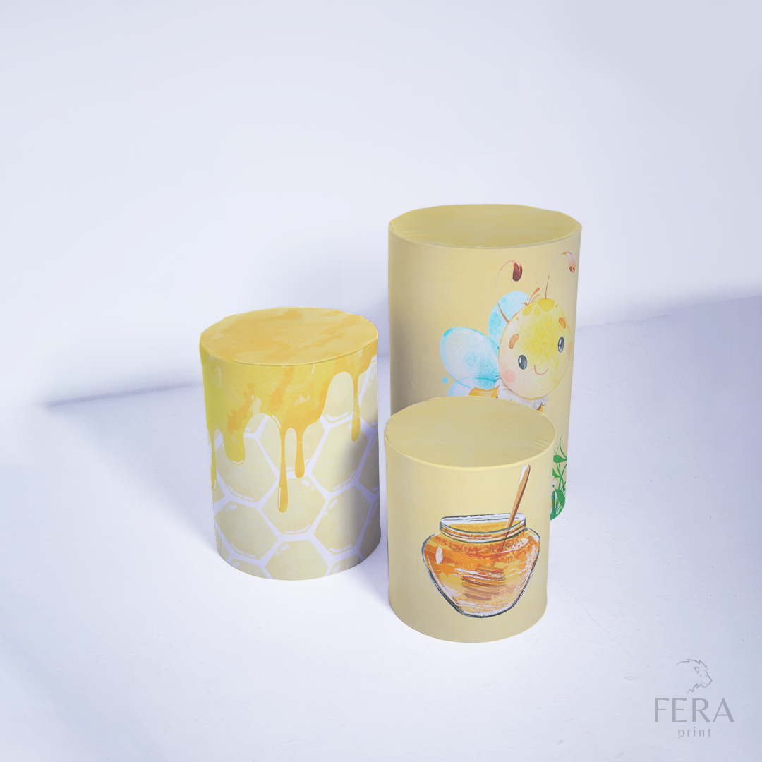 Kit Capa Cilindros + Capa Painel Abelha Sublimado