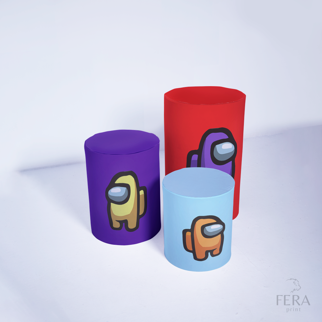 Kit Capa Cilindros + Capa Painel Game Espacial Sublimado