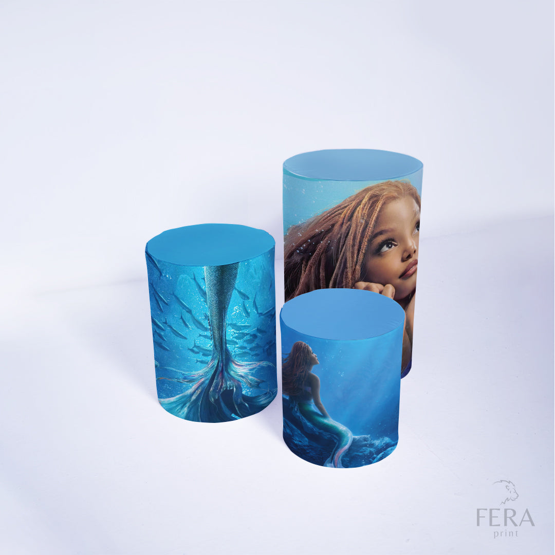 Kit Capa Cilindros + Capa Painel Princesa Sereia Sublimado