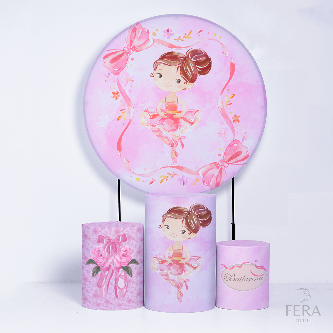 Kit Painéis + Trio Capa Cilindro Casado Bailarina c/ Elástico Veste Fácil