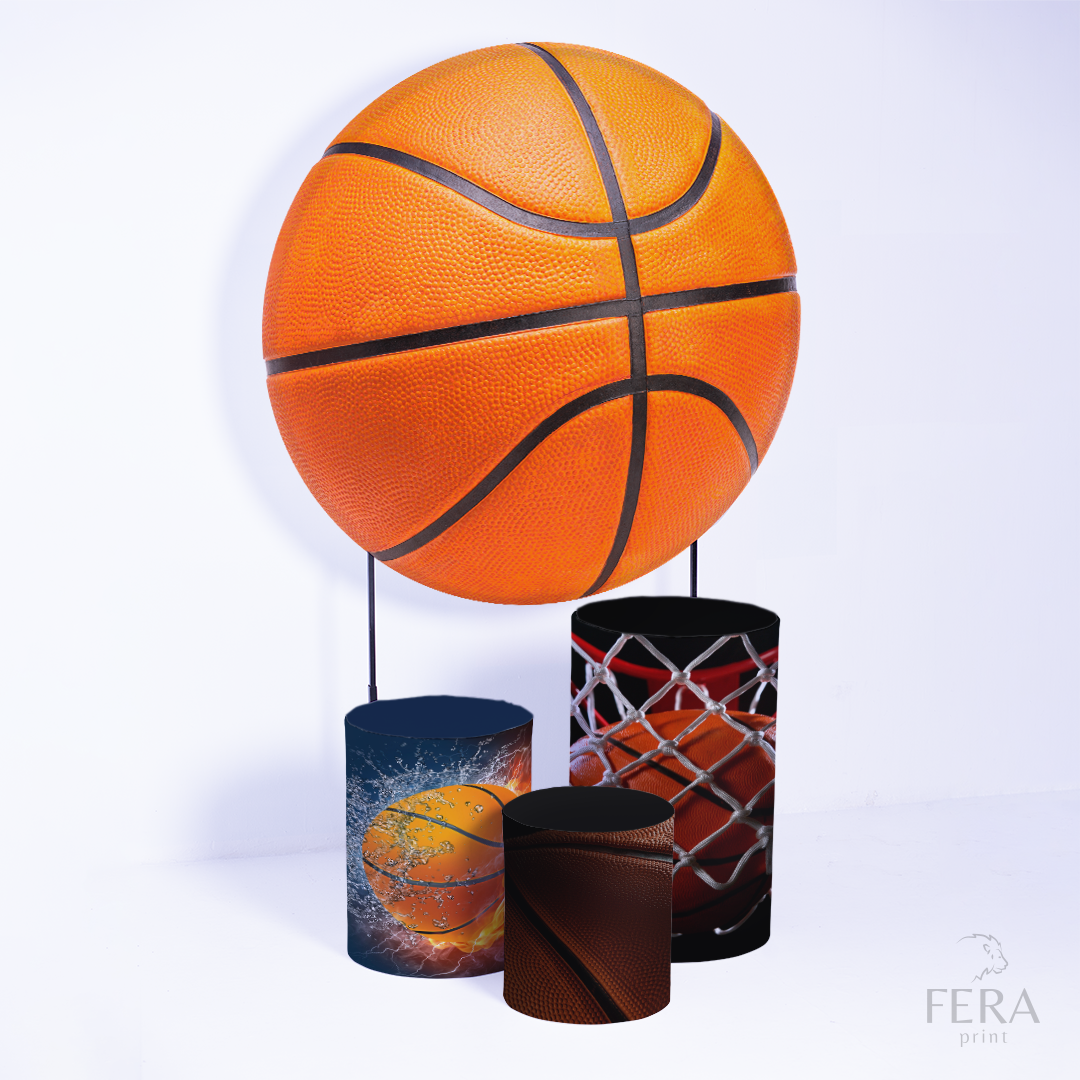 Kit Capa Cilindros + Capa Painel Basquete Sublimado
