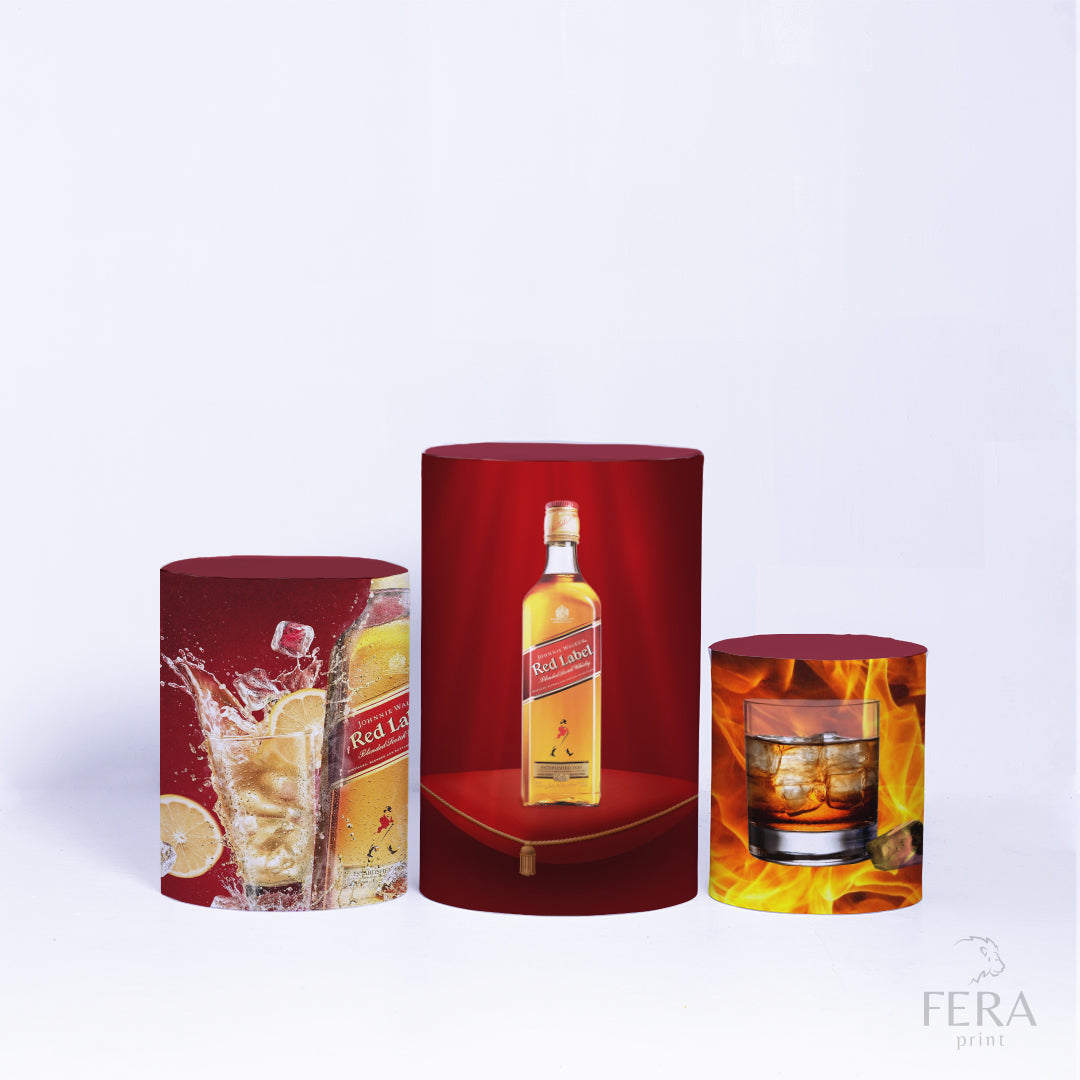 Kit Capa Cilindros + Capa Painel Whisky Vermelho Sublimado