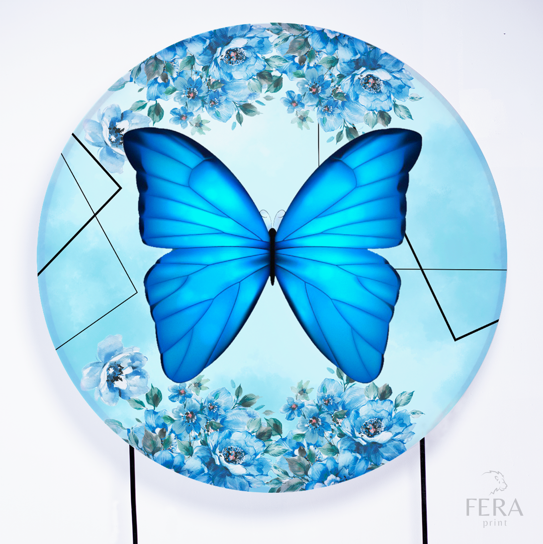 Kit Capa Cilindros + Capa Painel Borboleta Azul Sublimado