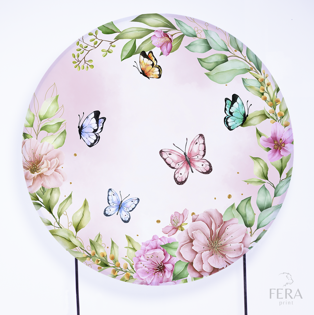Kit Capa Cilindros + Capa Painel Jardim Borboletas Sublimado
