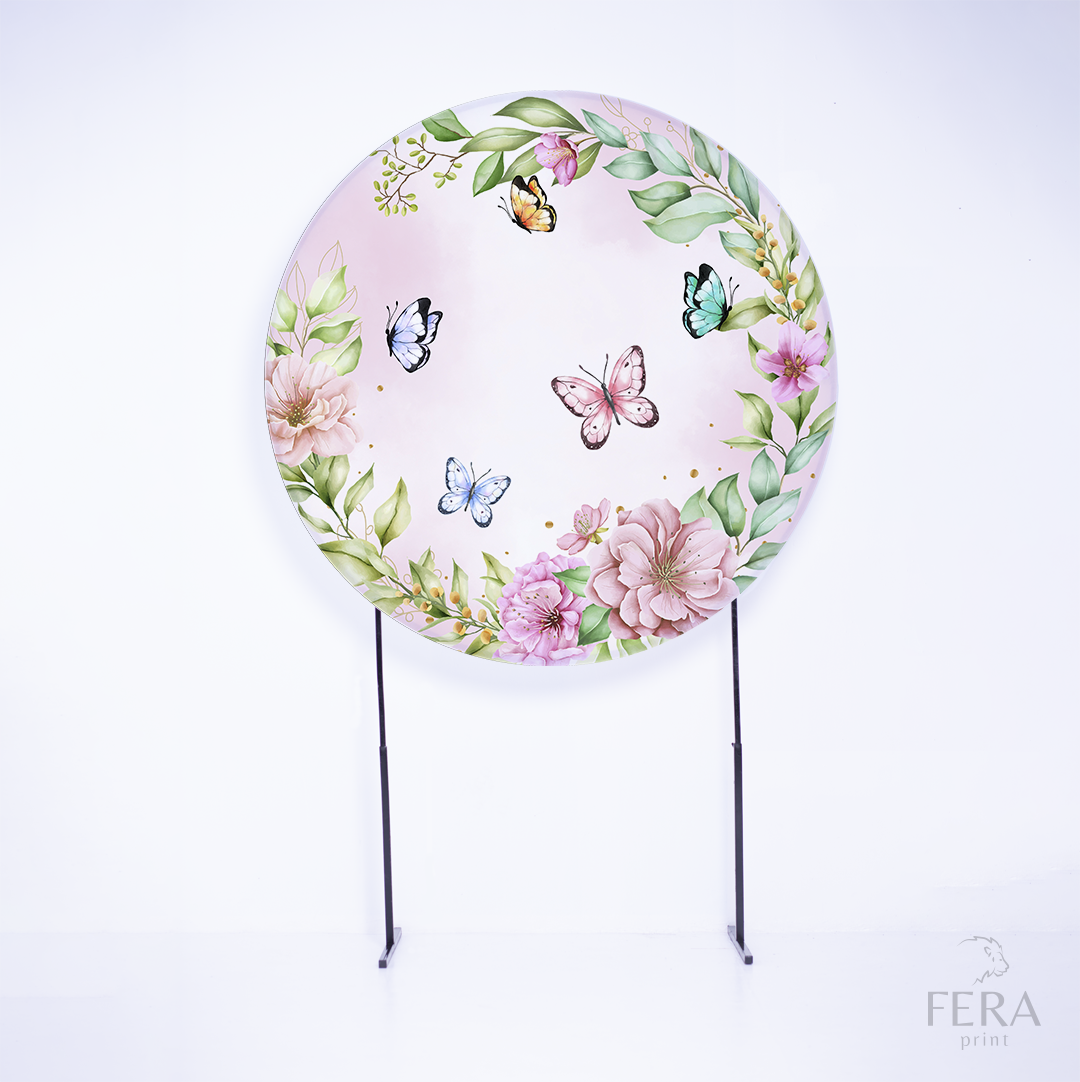 Kit Capa Cilindros + Capa Painel Jardim Borboletas Sublimado