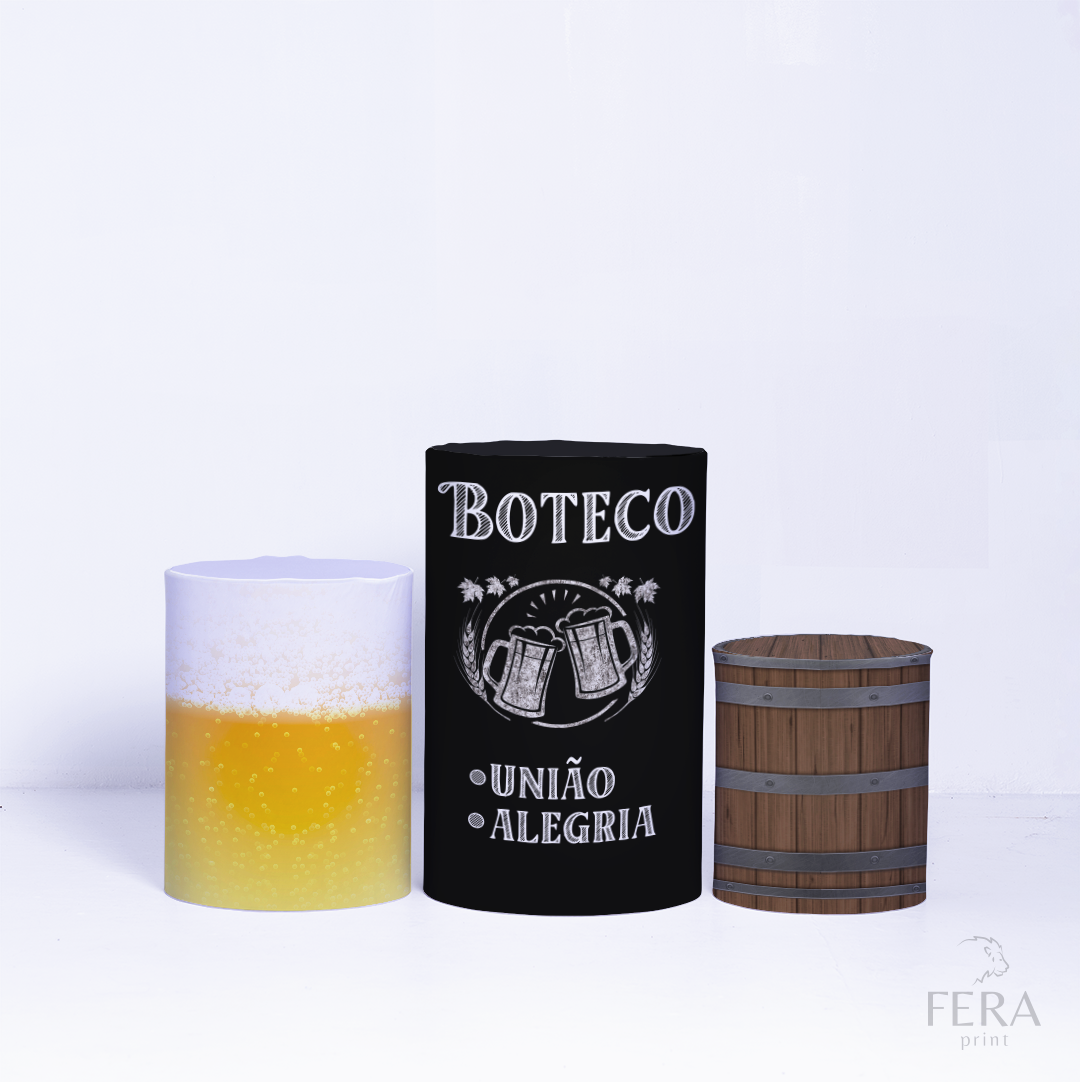 Kit Capa Cilindros + Capa Painel Boteco Balcão Sublimado