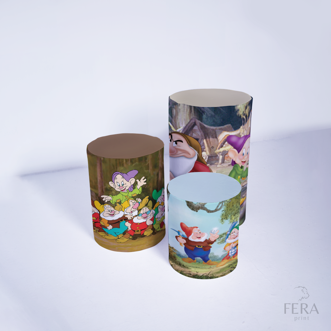 Kit Capa Cilindros + Capa Painel Princesa Branca Sublimado