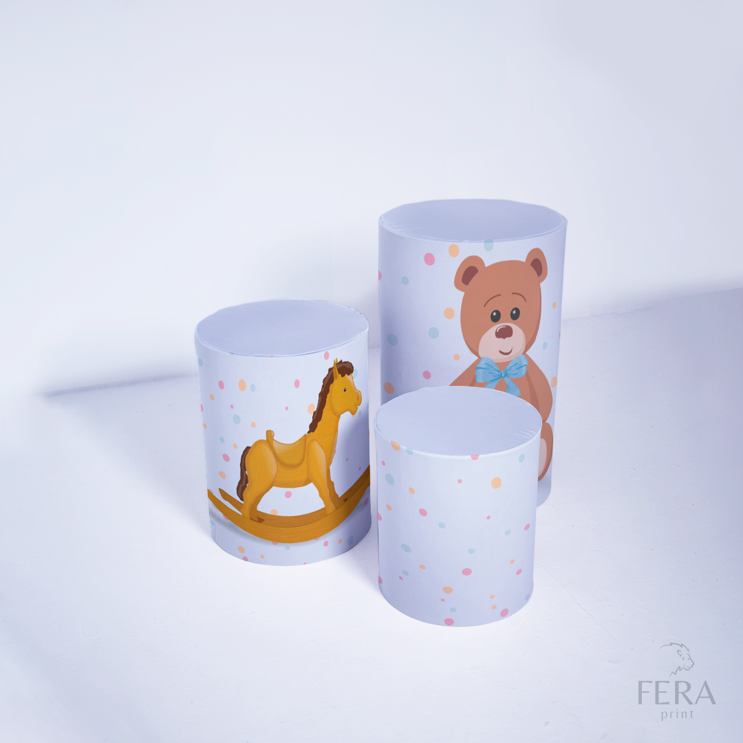 Kit Capa Cilindros + Capa Painel Brinquedos Sublimado