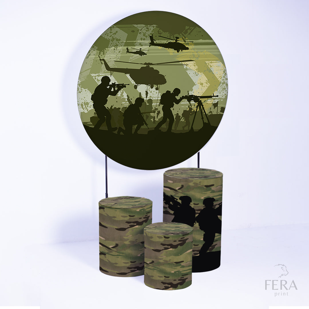 Kit Capa Cilindros + Capa Painel Camuflado Sublimado