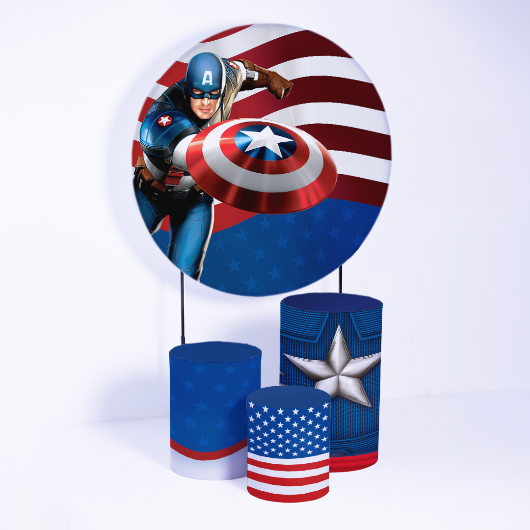 Kit Capa Cilindros + Capa Painel Herói Americano Sublimado