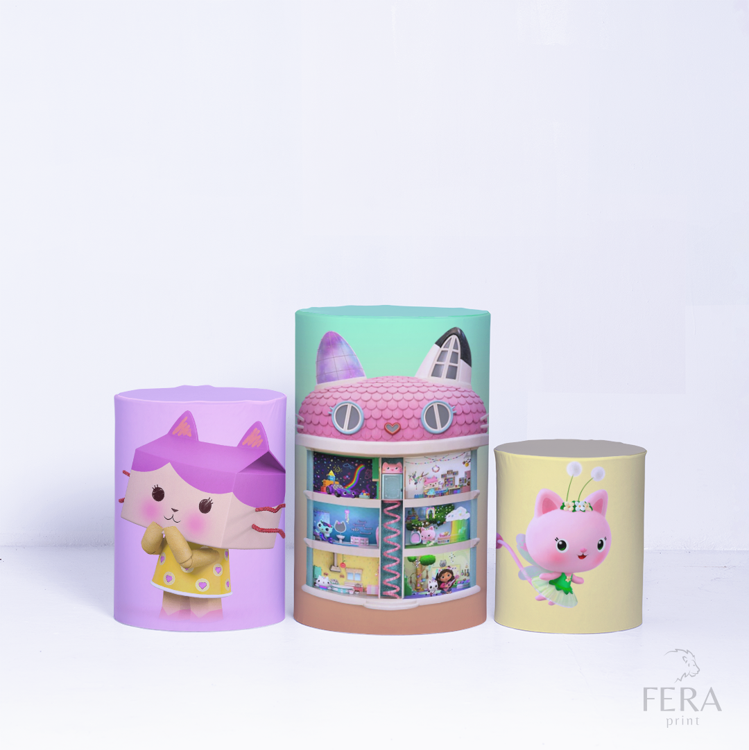 Kit Capa Cilindros + Capa Painel Casa Mágica Sublimado