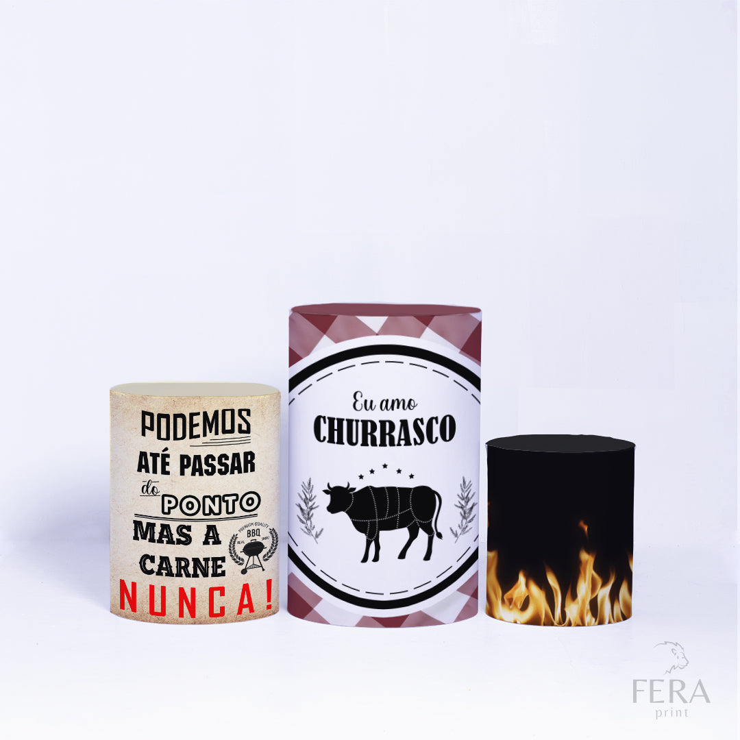 Kit Capa Cilindros + Capa Painel Churrasco Sublimado