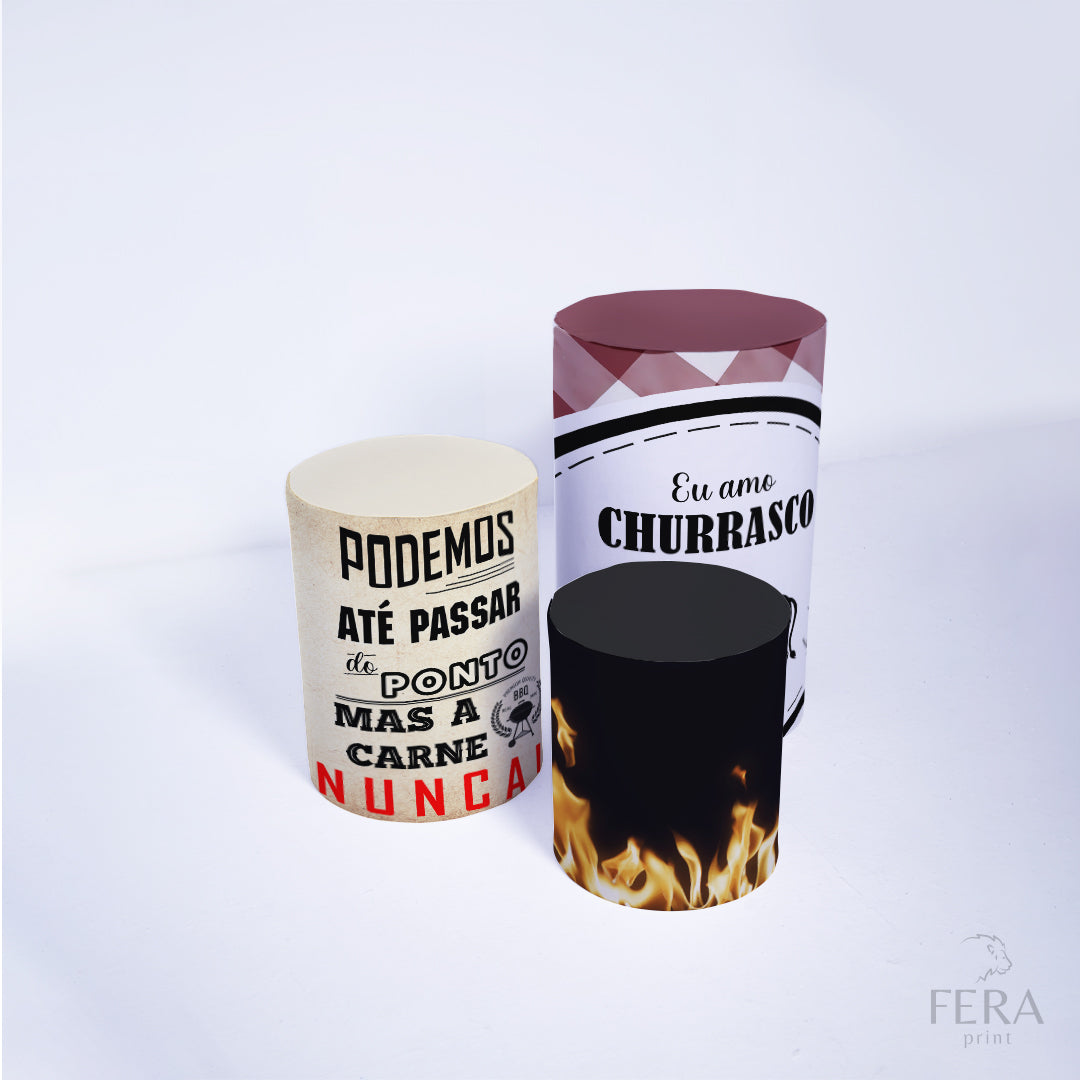 Kit Capa Cilindros + Capa Painel Churrasco Sublimado