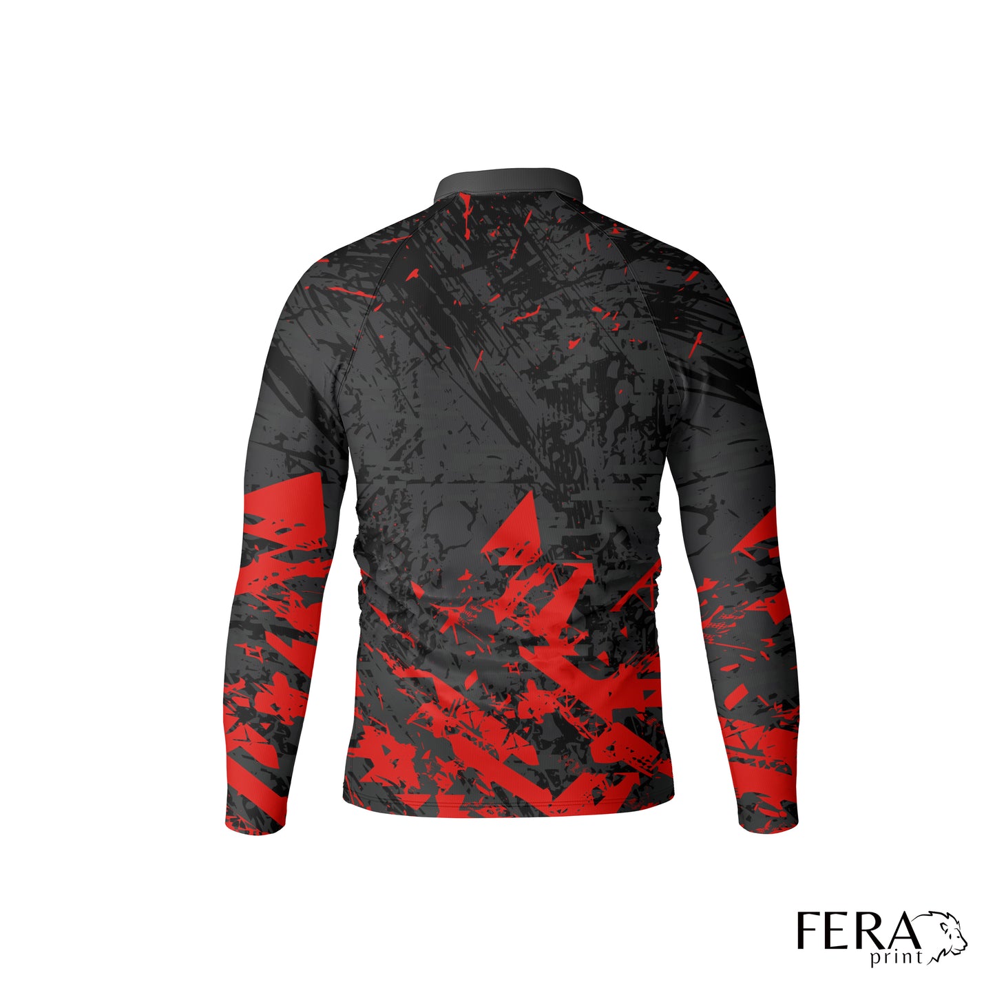 Camiseta de Pesca Manga Longa com Zíper