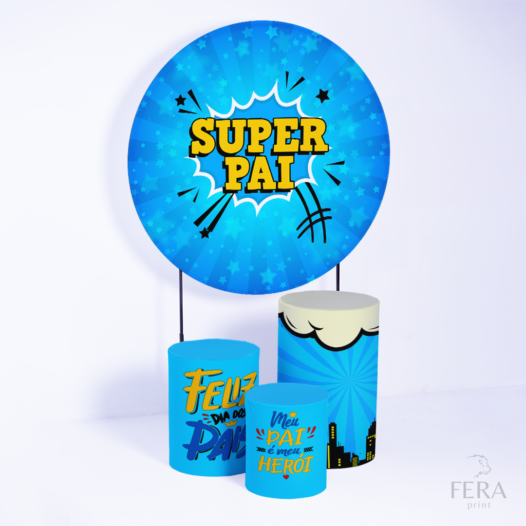 Kit Capa Cilindros + Capa Painel Dia dos Pais Sublimado
