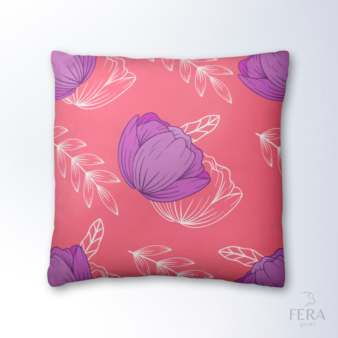 Capa de Almofada Estampada Decorativa 35X35cm - Apenas 1 unidade
