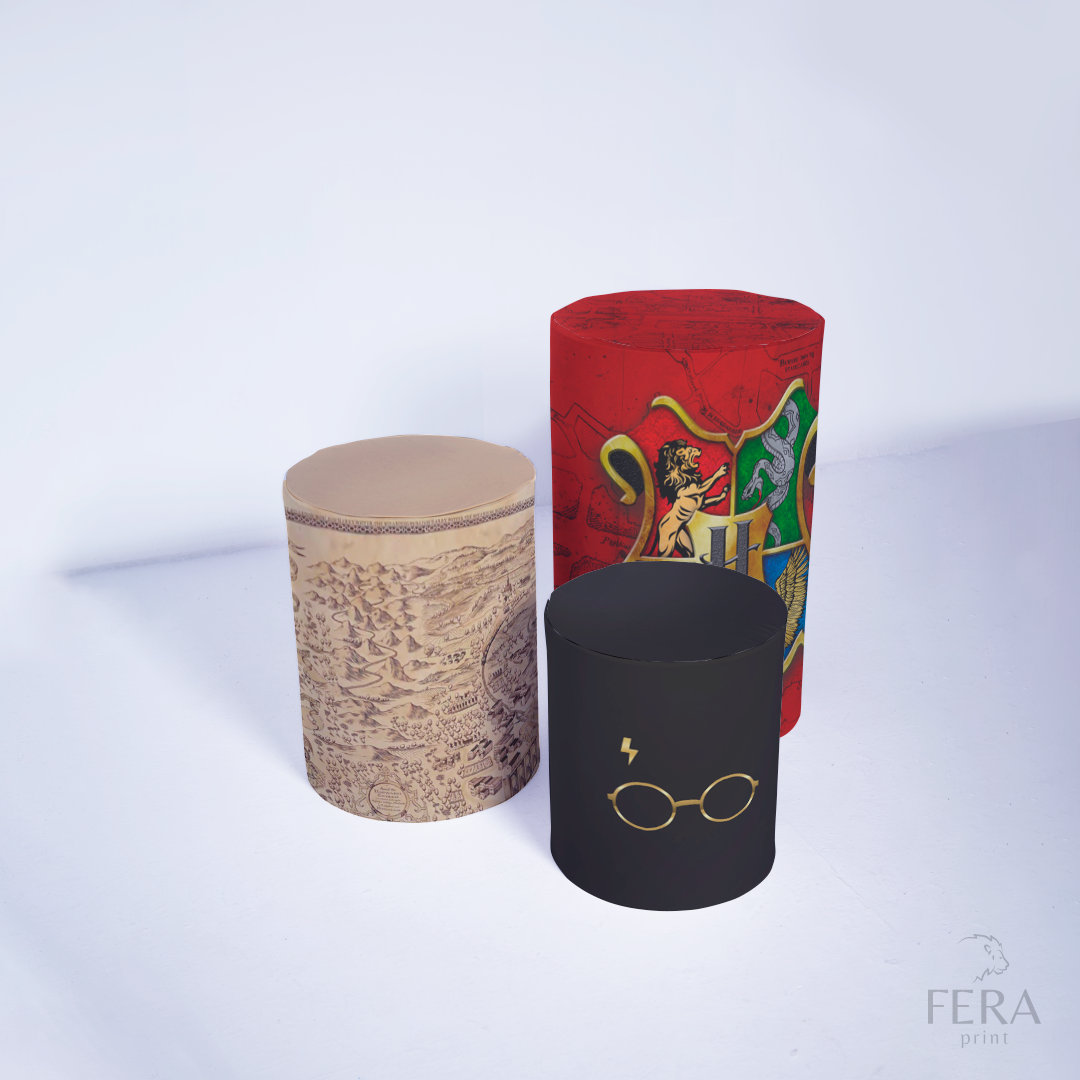 Kit Capa Cilindros + Capa Painel Happy Potter Sublimado