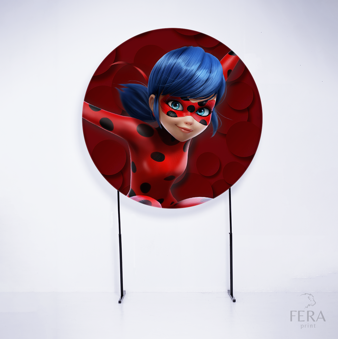 Kit Capa Cilindros + Capa Painel Princesa Joaninha Vermelha Sublimado