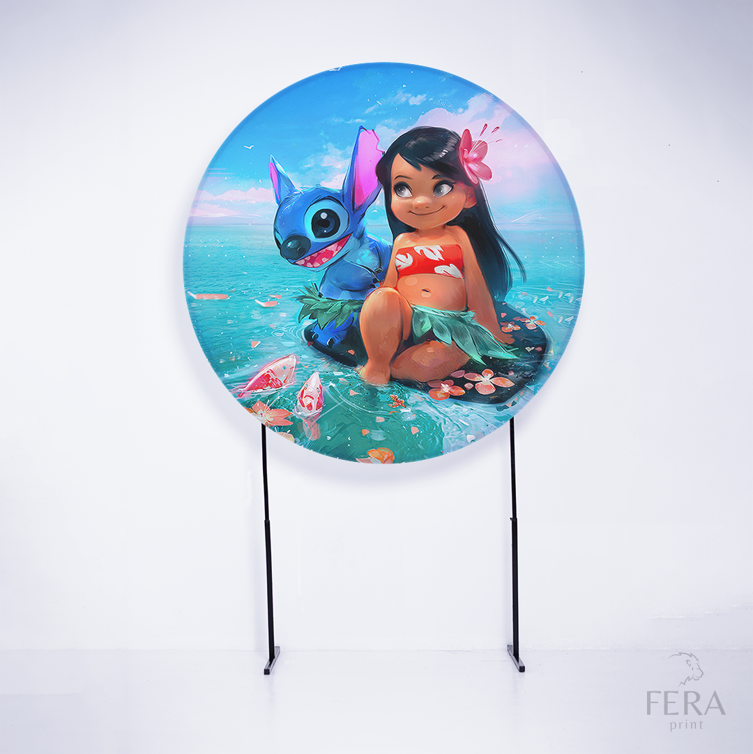 Painel Redondo Alienígena Fofinho Sublimado