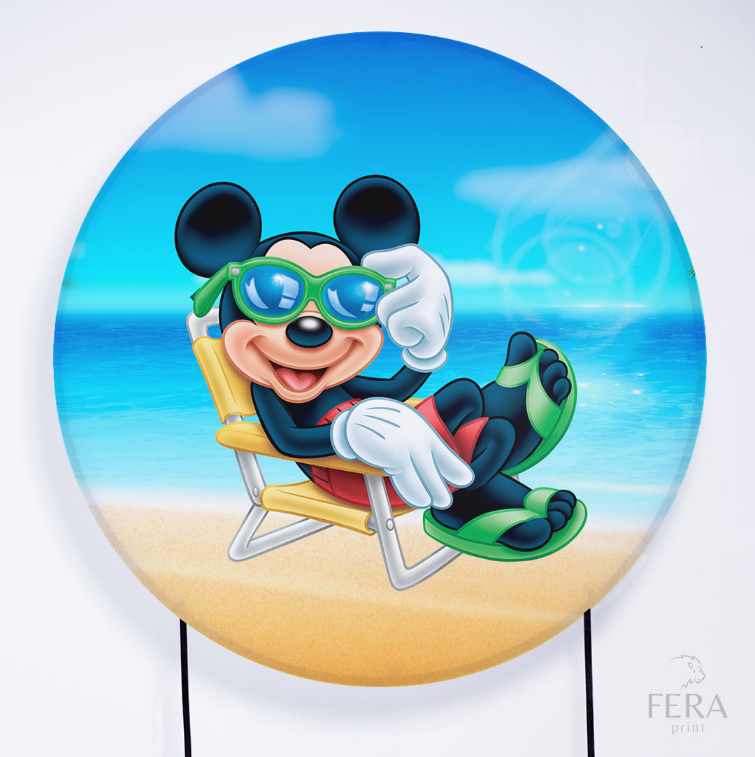 Kit Capa Cilindros + Capa Painel Rato Amigo Praia Sublimado