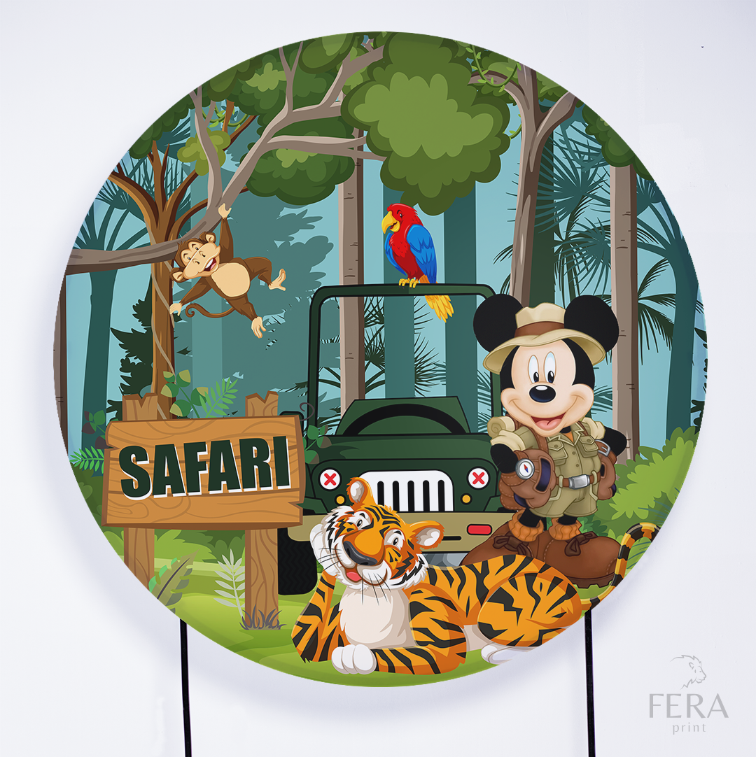 Kit Capa Cilindros + Capa Painel Rato Amigo Safari Sublimado
