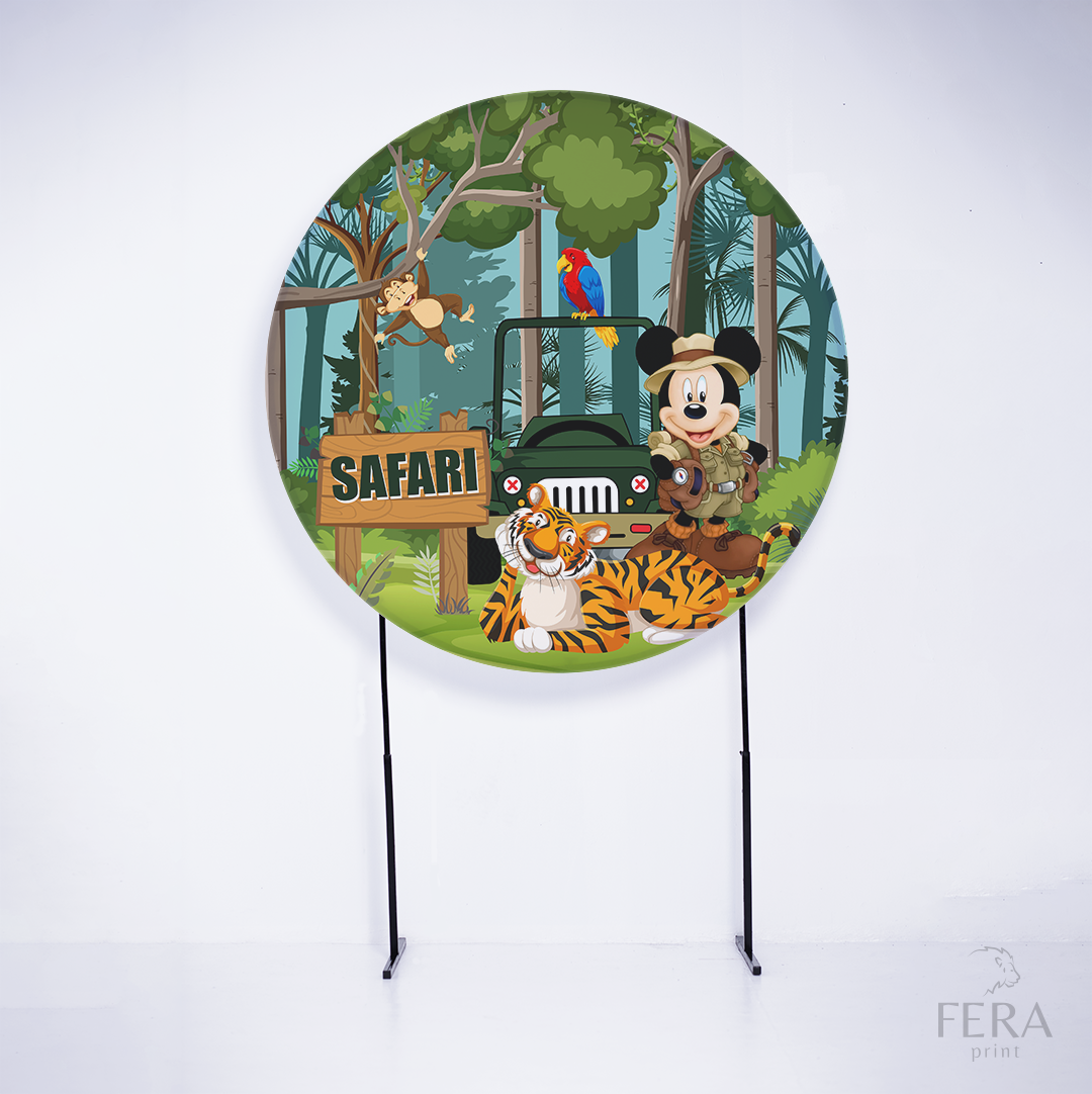 Kit Capa Cilindros + Capa Painel Rato Amigo Safari Sublimado