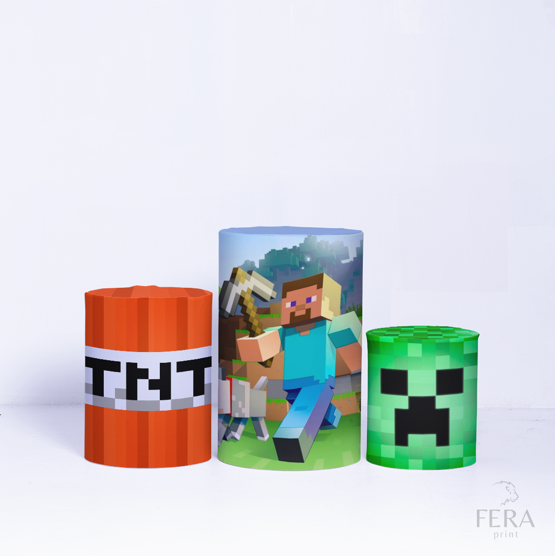 Kit Capa Cilindros + Capa Painel Pixels Sublimado