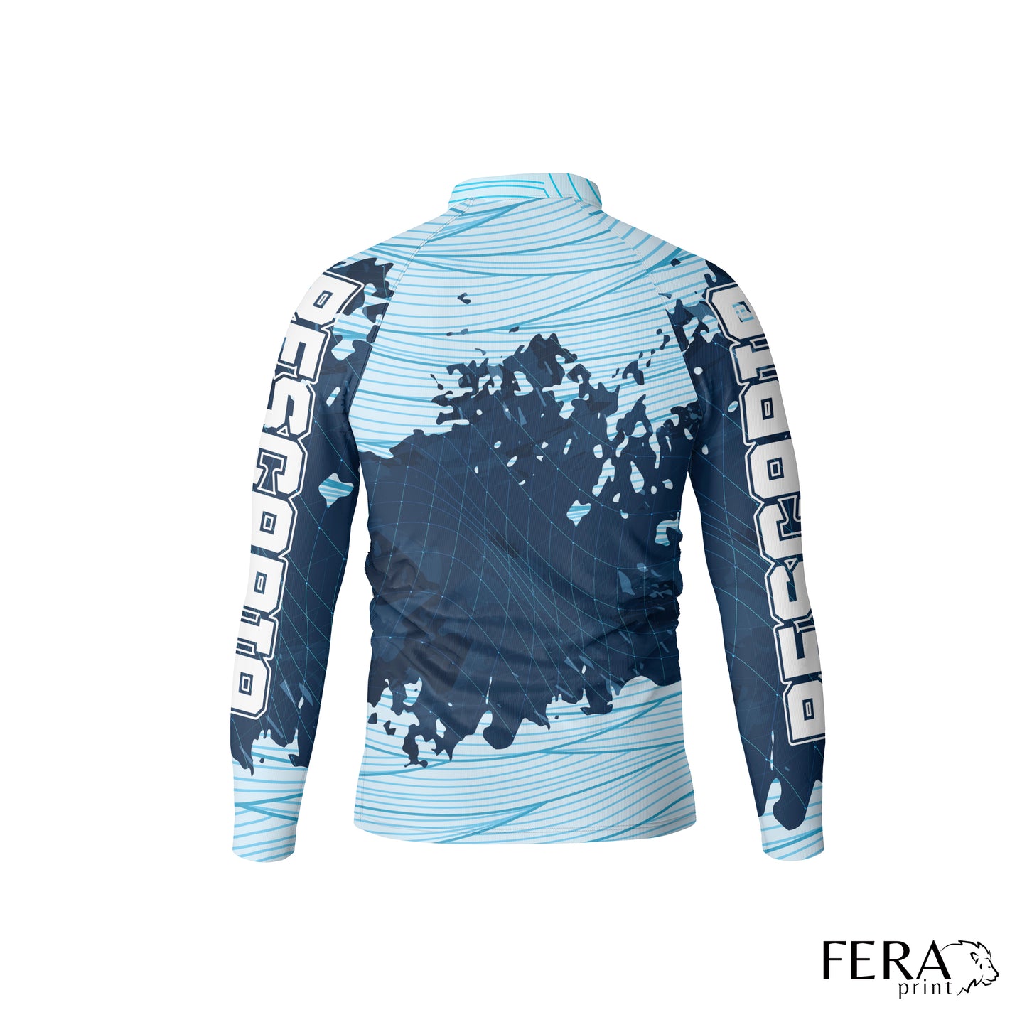 Camiseta de Pesca Manga Longa com Zíper