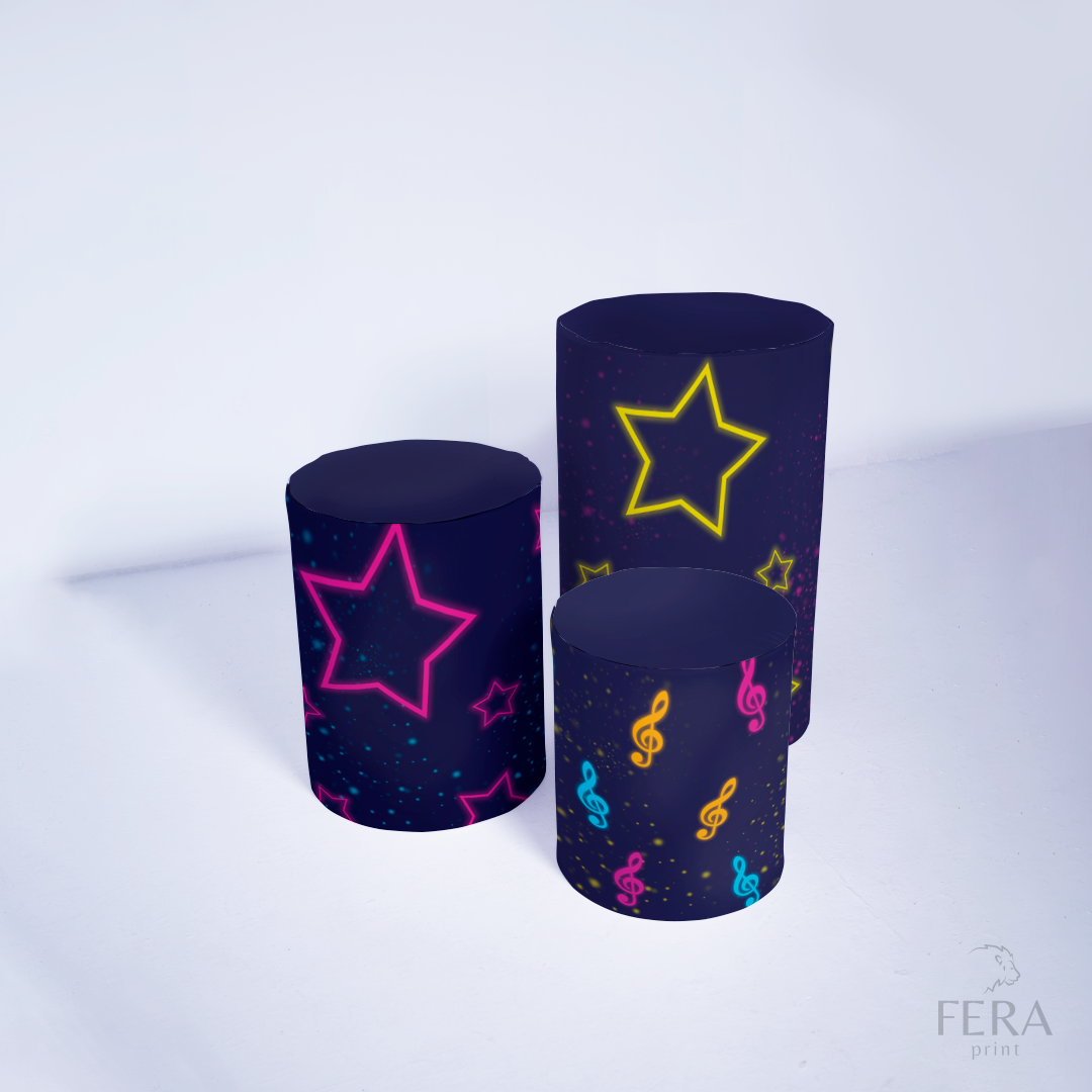 Kit Capa Cilindros + Capa Painel Neon Sublimado