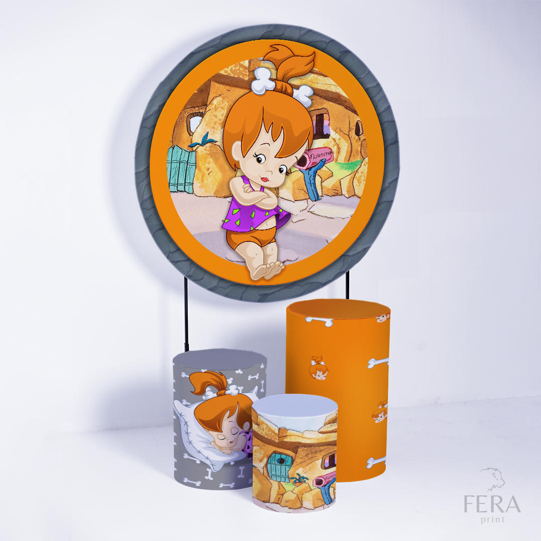 Kit Capa Cilindros + Capa Painel Menina Caverna Sublimado
