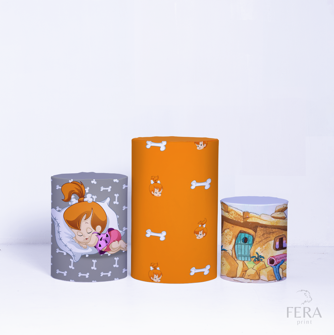 Kit Capa Cilindros + Capa Painel Menina Caverna Sublimado