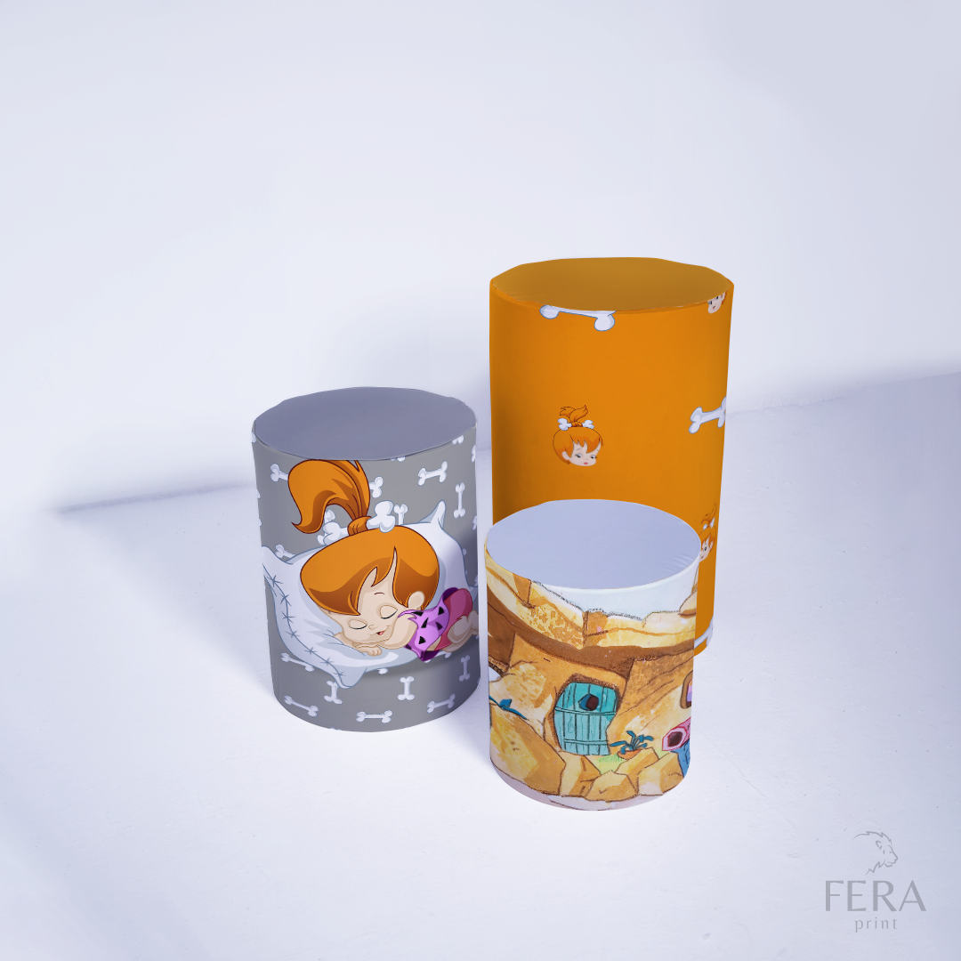 Kit Capa Cilindros + Capa Painel Menina Caverna Sublimado