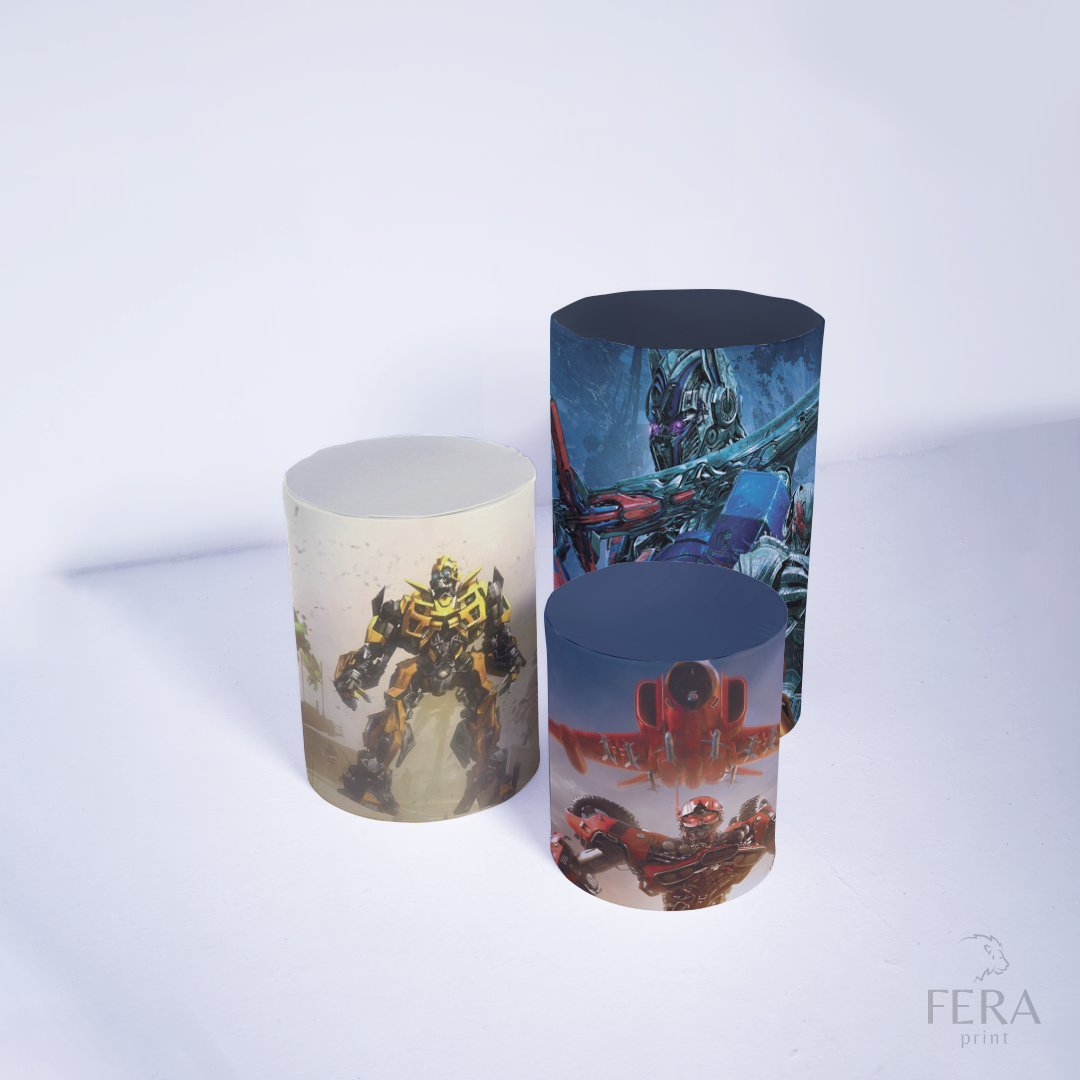 Kit Capa Cilindros + Capa Painel Robôs Sublimado