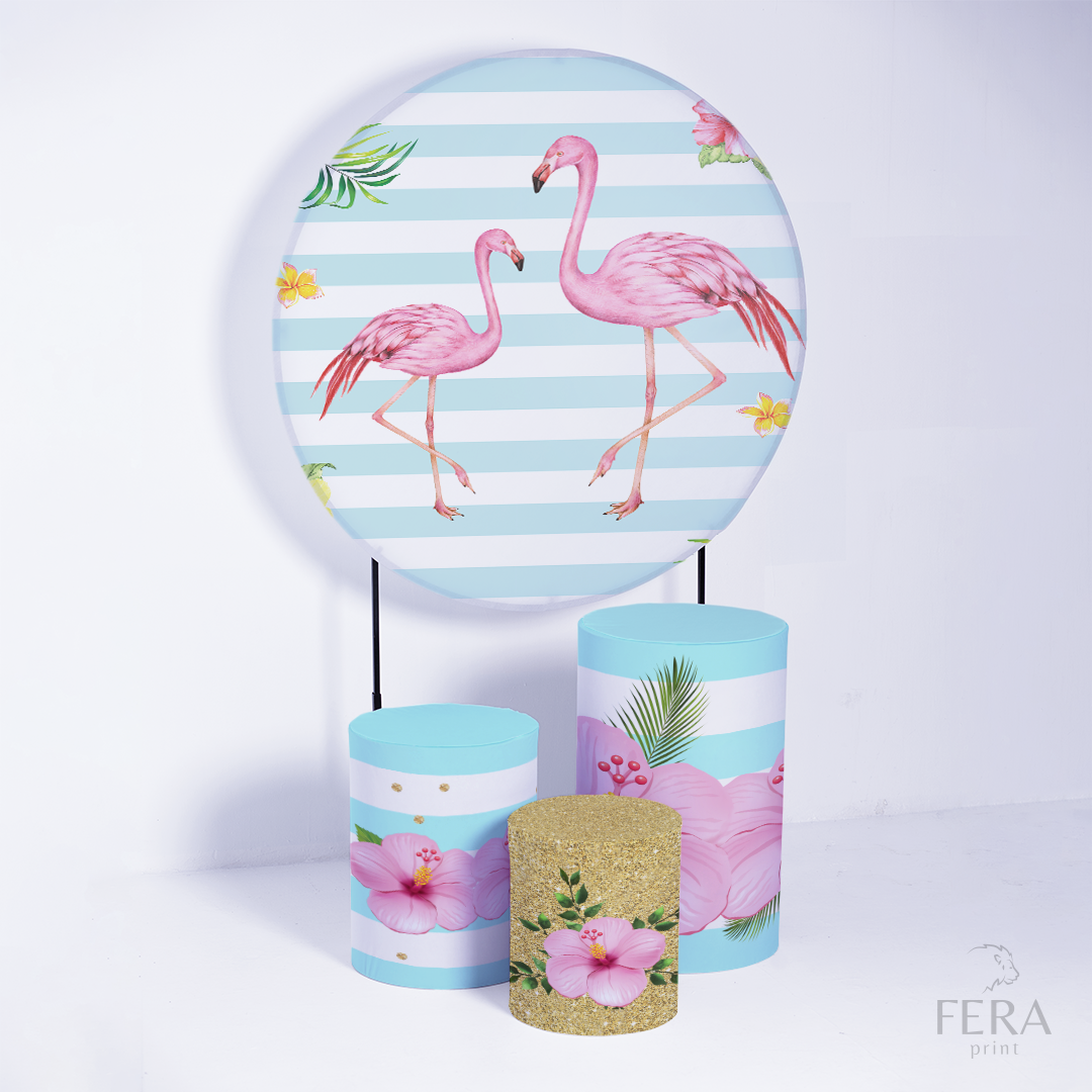 Kit Capa Cilindros + Capa Painel Flamingo Sublimado
