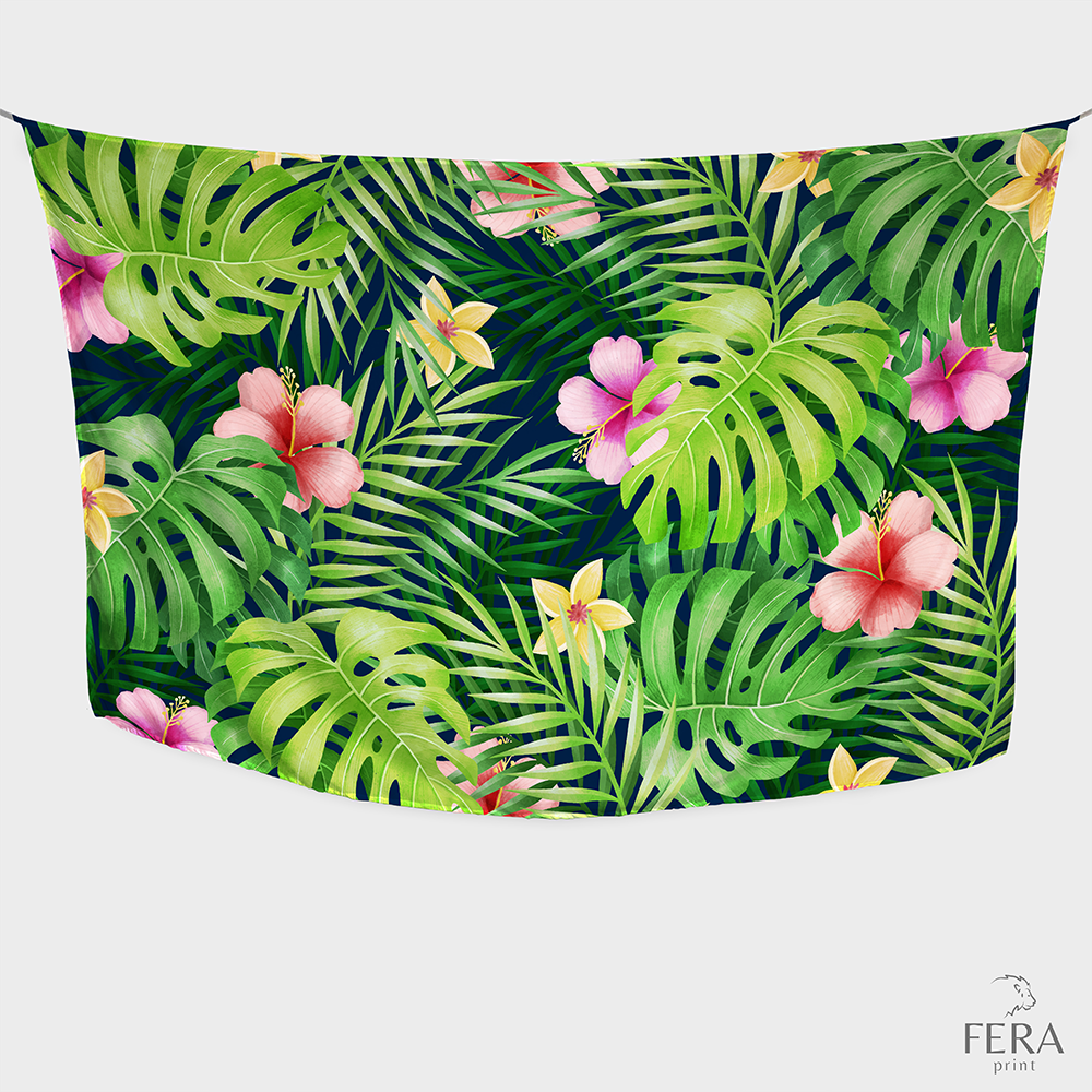 Canga/Pareô Sublimado Tropical 1,00x1,50m
