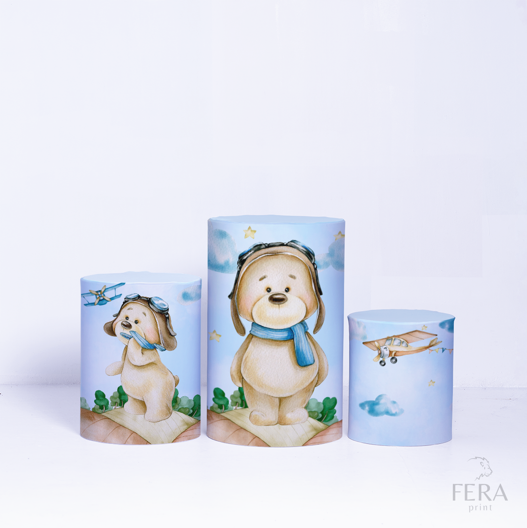 Kit Capa Cilindros + Capa Painel Urso Baloeiro Sublimado