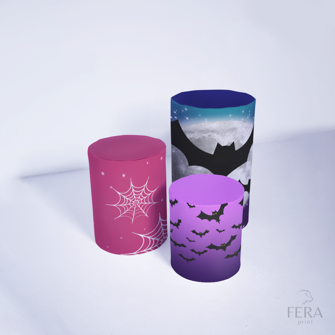 Kit Capa Cilindros + Capa Painel Vampirinha Menina Sublimado