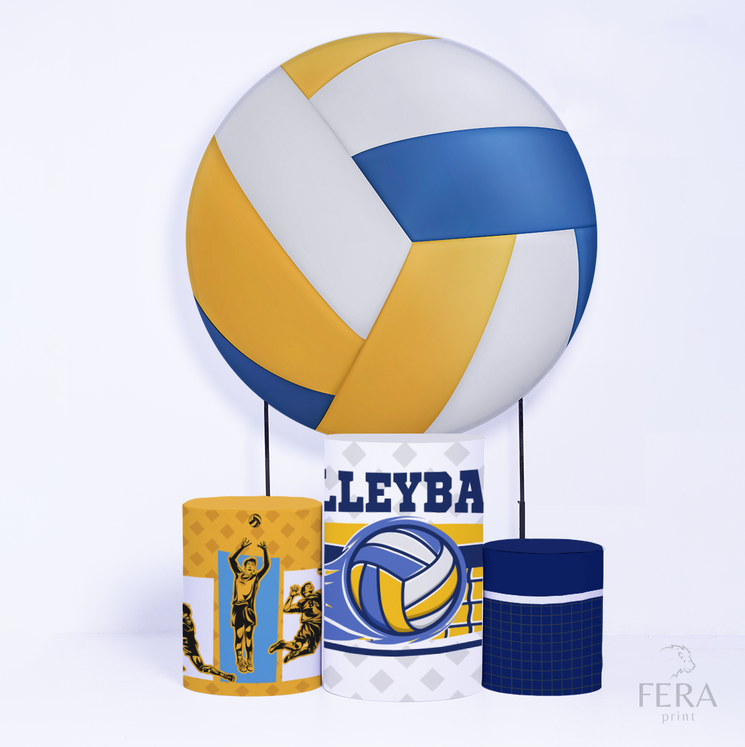 Kit Capa Cilindros + Capa Painel Vôlei Sublimado