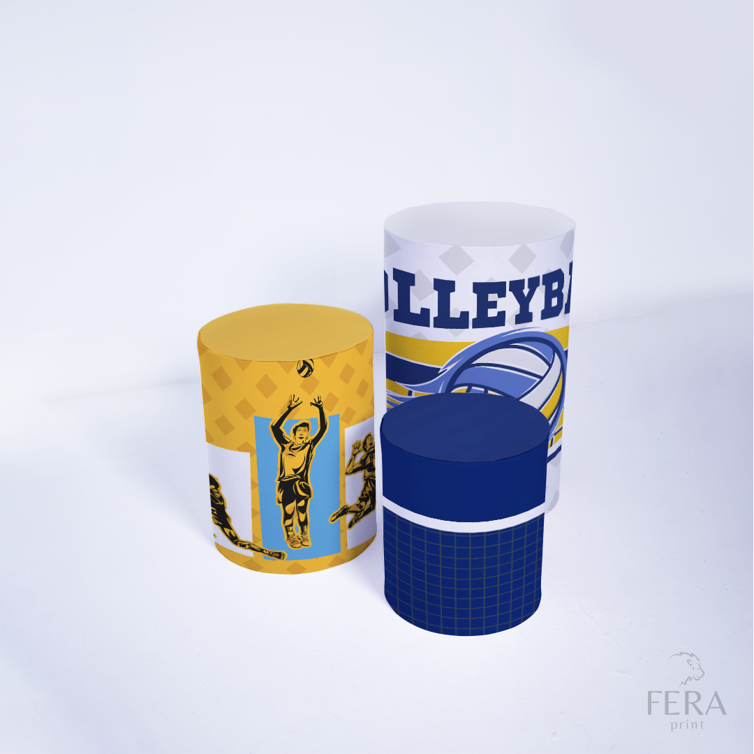 Kit Capa Cilindros + Capa Painel Vôlei Sublimado
