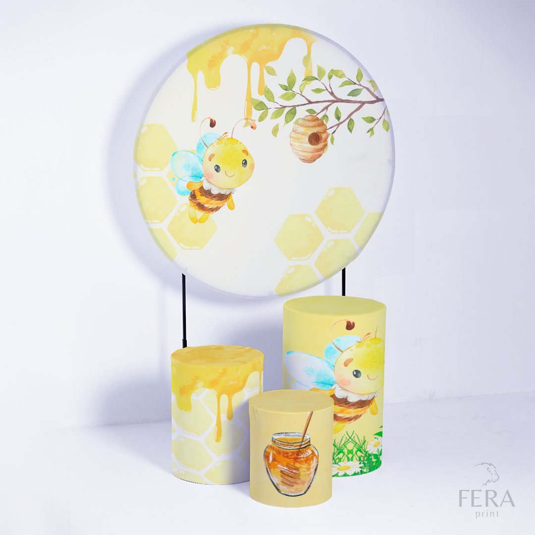 Kit Capa Cilindros + Capa Painel Abelha Sublimado
