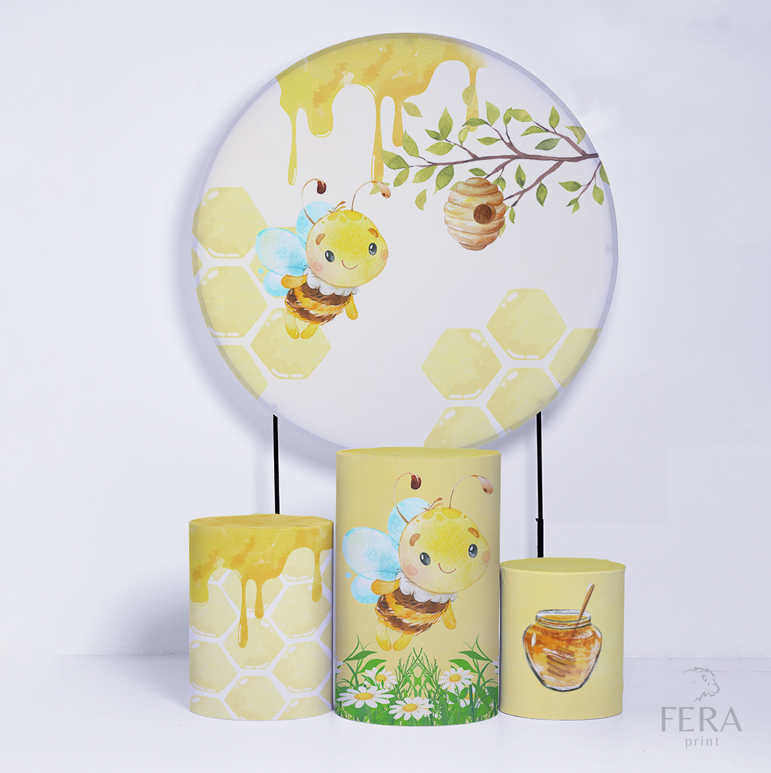 Kit Capa Cilindros + Capa Painel Abelha Sublimado