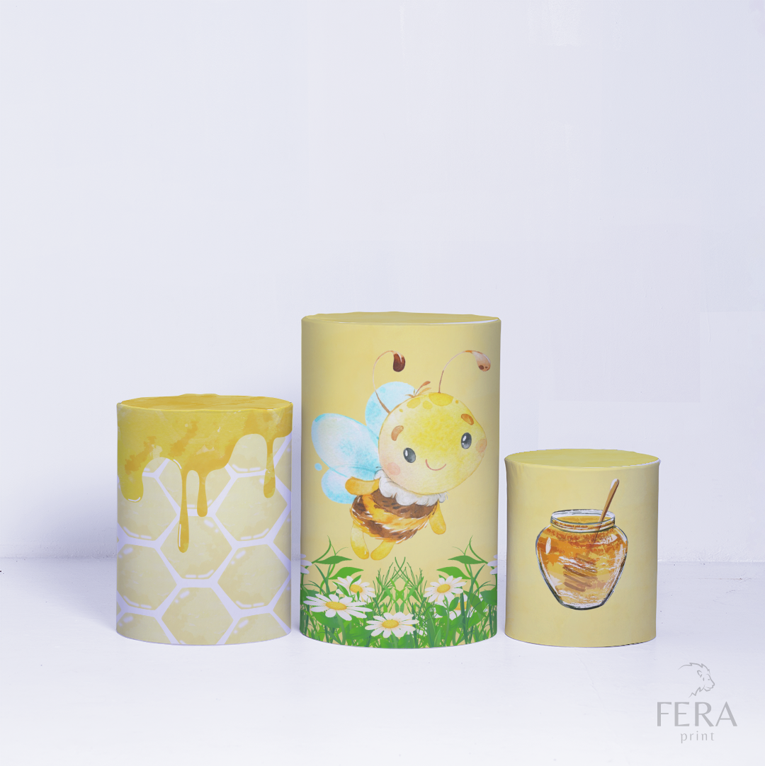 Kit Capa Cilindros + Capa Painel Abelha Sublimado