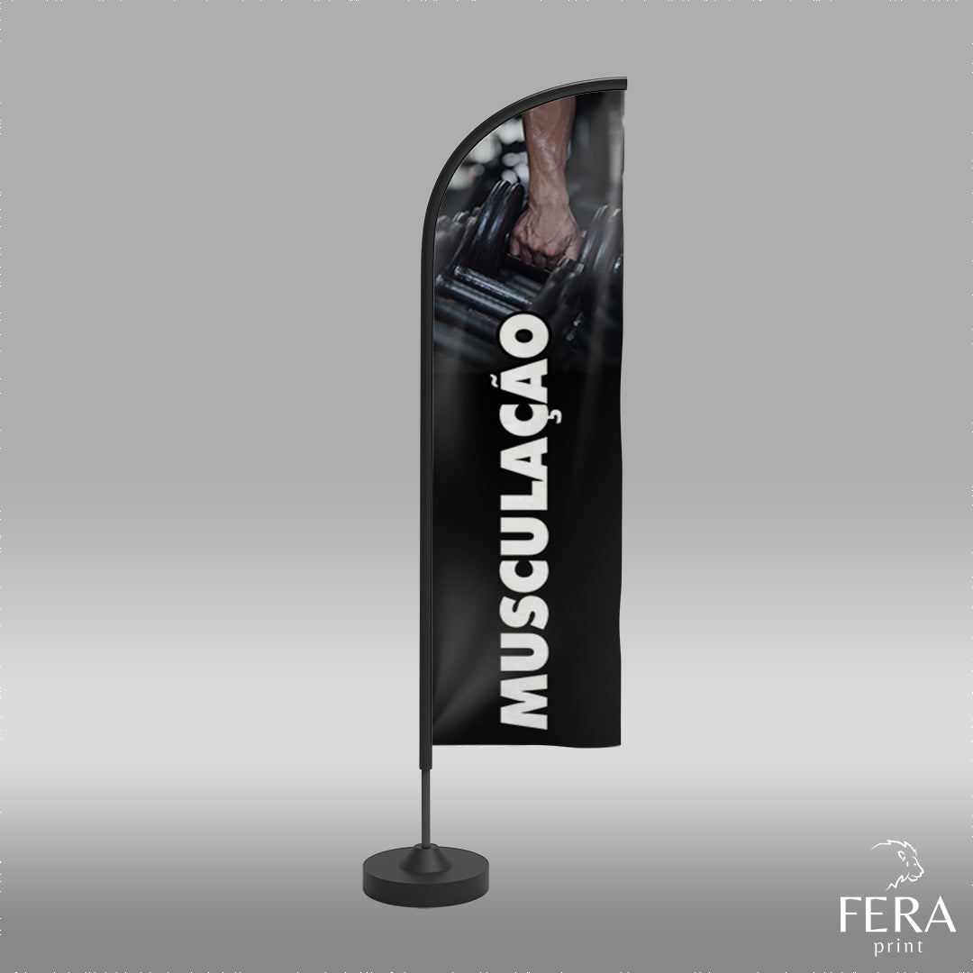 Wind Banner Academia Face Dupla Somente a Bandeira