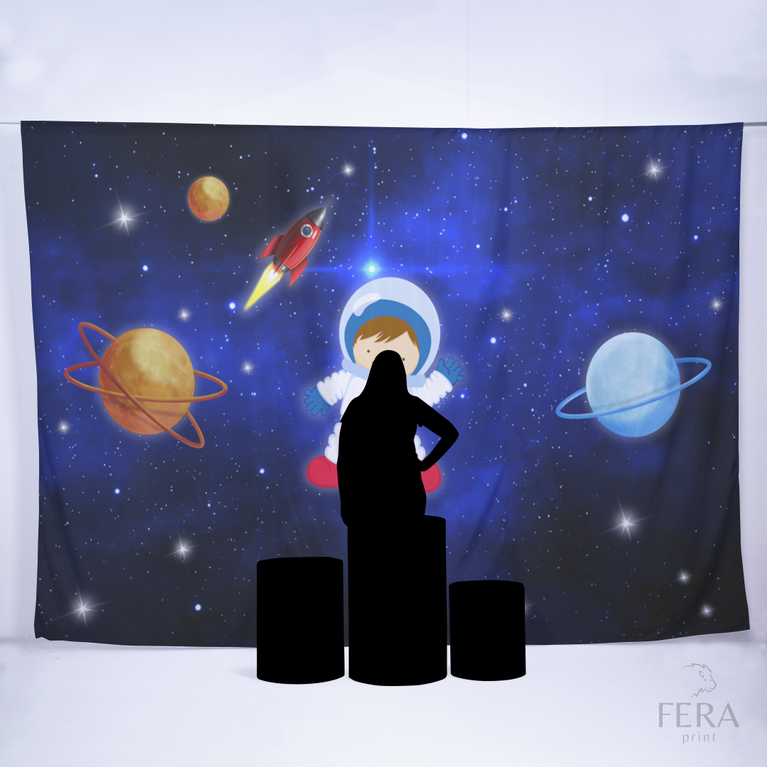 Painel Sublimado Retangular Astronauta