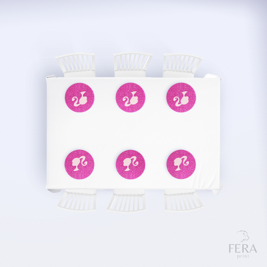 Kit 6 Capas de Sousplat Boneca Sublimado