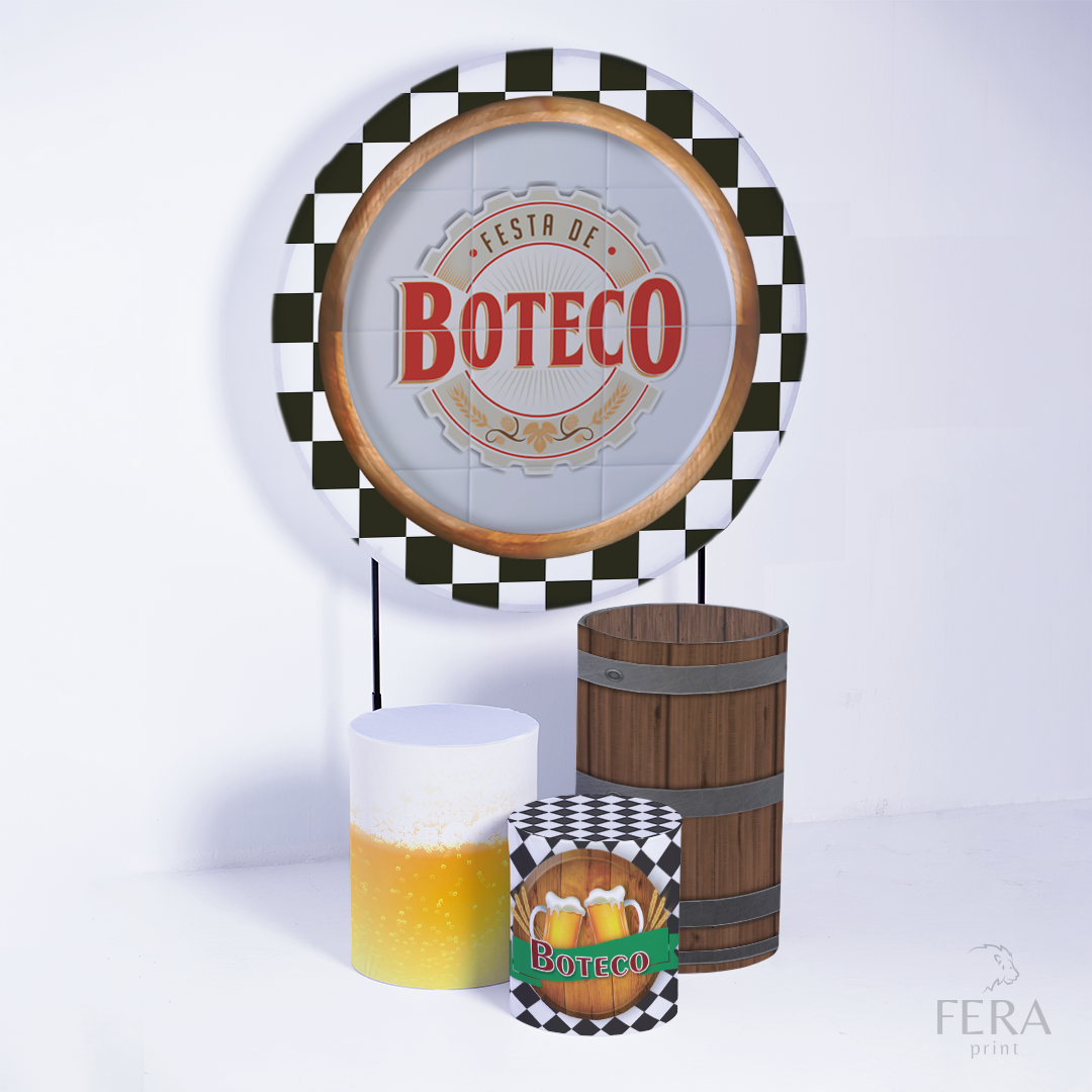 Kit Capa Cilindros + Capa Painel Boteco Sublimado