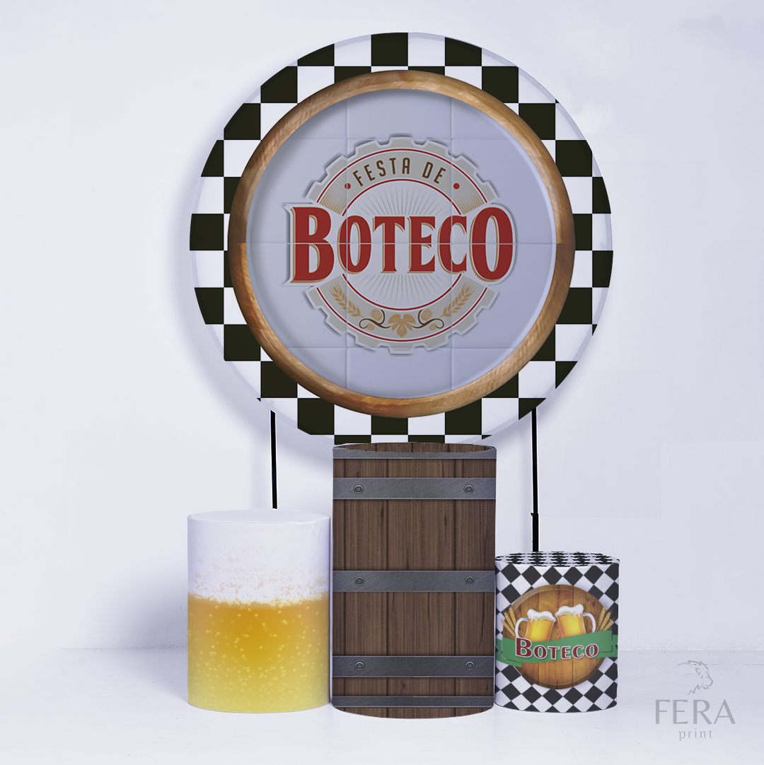 Kit Capa Cilindros + Capa Painel Boteco Sublimado