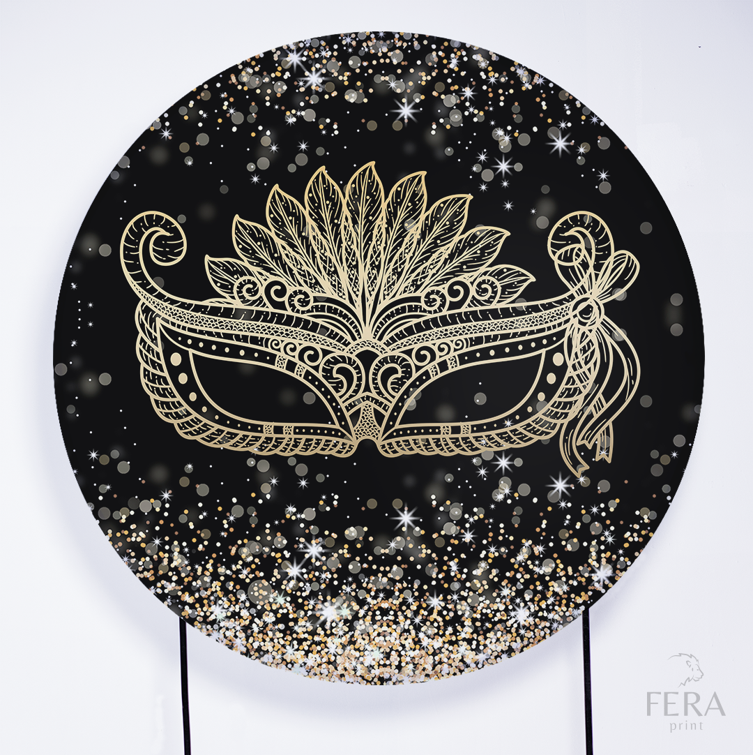 Kit Capa Cilindros + Capa Painel Carnaval Glitter Sublimado