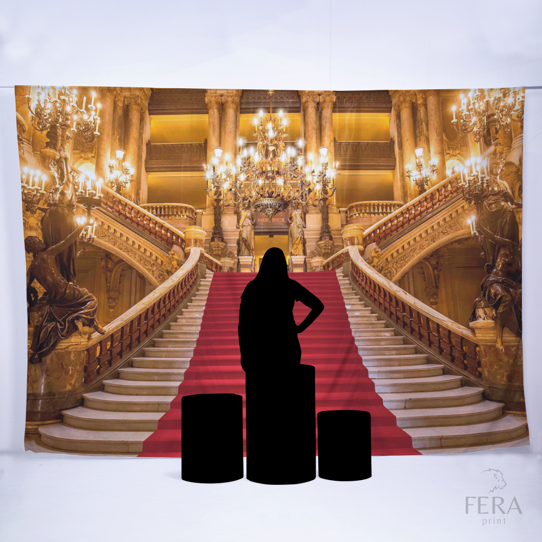 Painel Sublimado Retangular Escadaria Tapete